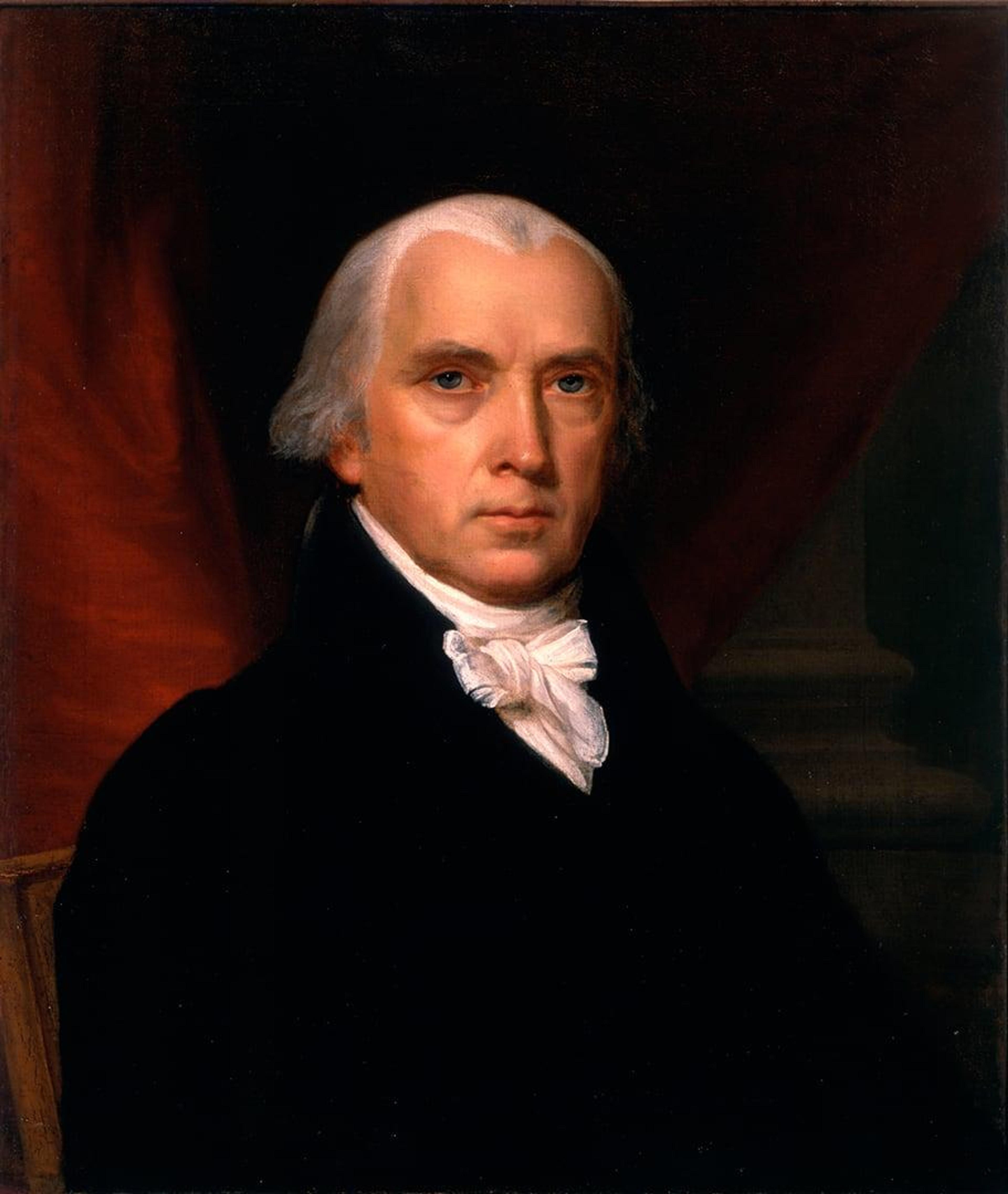 1241 mas 1816 james madison official portrait whha