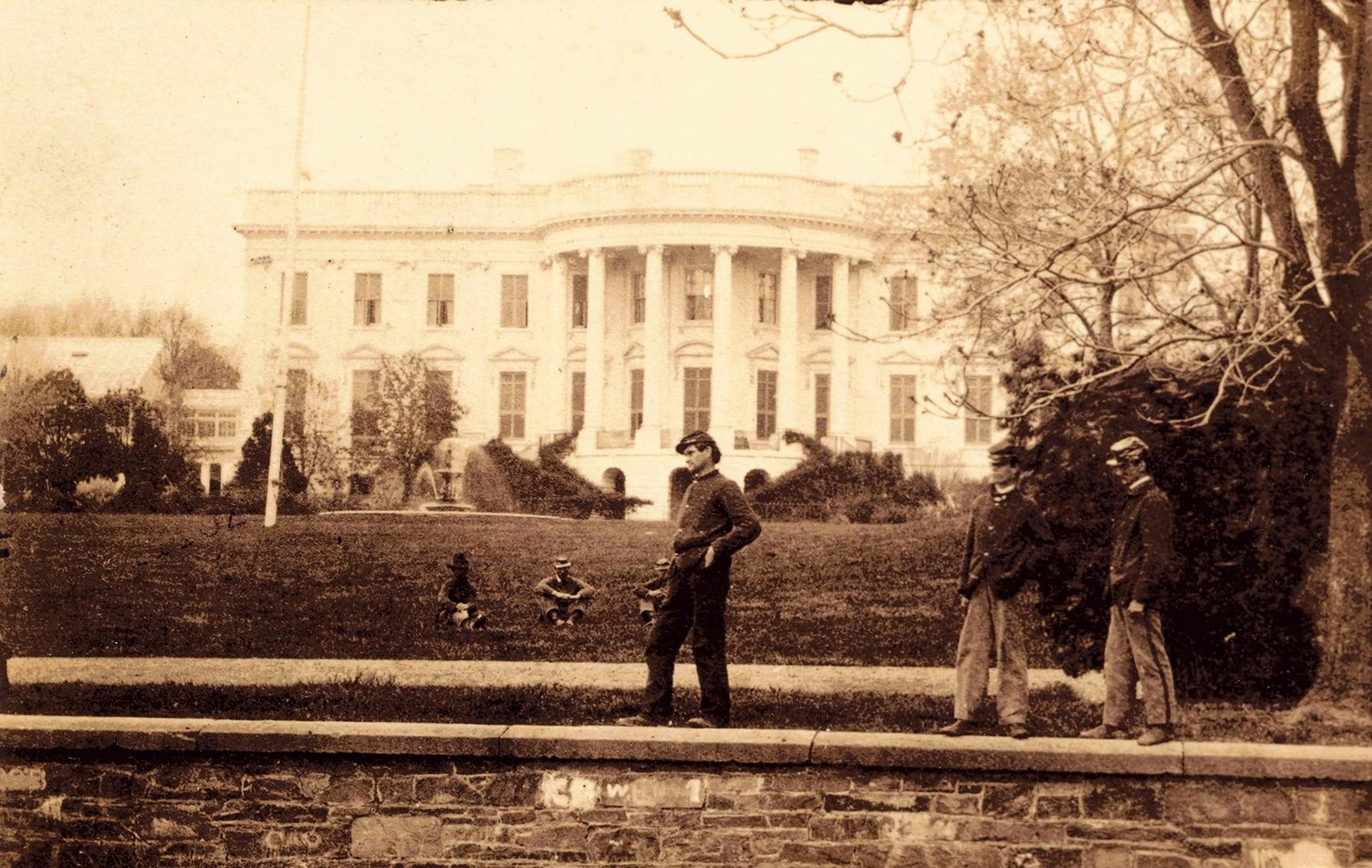 1334 mas 1862 soldiers on white house south lawn whha