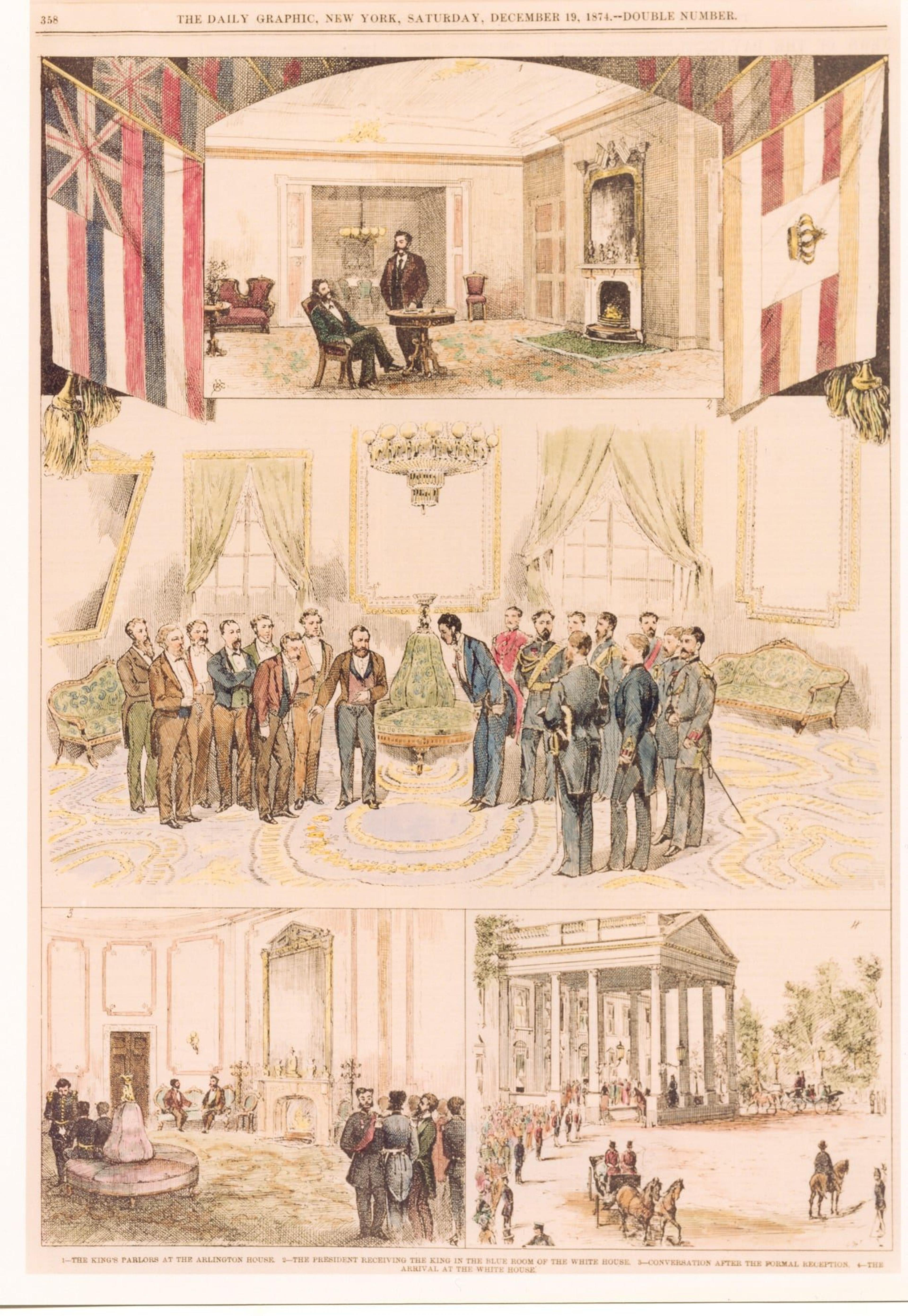 4885 mas 1874 king kalakaua meets president grant twh